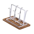 thumbnail image 2 of Estante para tazas Estante para secar botellas 6 Portavasos Colgador Organizador de cocina Soporte de exhibición moderno Organizador de tazas Estante Blanco, 2 of 9