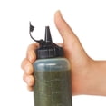 thumbnail image 3 of Botellas de plástico para condimentos de 12 oz con tapas giratorias, dispensadores superiores para salsa de tomate, mostaza, mayonesa, salsas picantes, aceite de oliva, juego de barbacoa transparente, 3 of 5