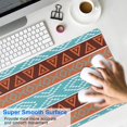 thumbnail image 4 of Long Mouse Pads for Desk,Blue and Brown Geometric Pattern Desk Mats on Top Of Desks, Desk Mouse Pad Extra Large with 3mm Non-Slip Base and Stitched Edge for Gaming,Office,Work,Home 35.4"x15.7", 4 of 6