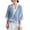 Blue-Shirts, variant on Jsaierl Womens 3/4 Length Sleeve Cotton Linen Tops Plus Size V Neck Shirts Retro Solid Petite Blouses Classic Elegant Tunic Top M-3XL