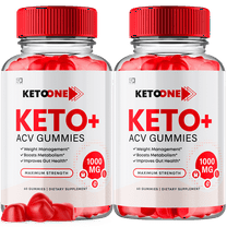(2 Pack) Keto One Keto ACV Gummies - Apple Cider Vinegar Supplement for Energy & Focus - Dietary Supplement Gummies with Apple Cider Vinegar Folate Vitamin B12 B6 Beet Root (120 Gummies)