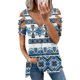 thumbnail image 2 of Blusa de manga corta con cuello en V y cremallera suelta para mujer OAVQHLG3B Store lin121212, 2 of 4