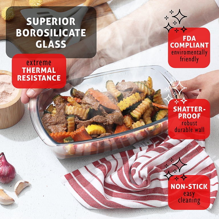 Virtu 6-Piece Glass Loaf Pan Set with Lids photo 5