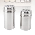 thumbnail image 1 of Salero y pimentero de metal, juego de salero y pimentero de acero inoxidable 304, receptor dispensador de condimentos con orificios de vertido Ajustables, para cocina,, 1 of 7