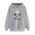thumbnail image 4 of Aimik Women's Cute Cow Graphic Hoodies Sweatshirts Long Sleeve Pullover Tops with Drawstring Pockets Fall Loose Comfy Hoodied Tops, 4 of 6