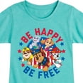 thumbnail image 3 of Paw Patrol - Americana - Be Happy, Be Free - Toddler & Youth Girls Short Sleeve Graphic T-Shirt, 3 of 6