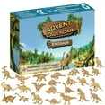 thumbnail image 1 of Golden PVC Simulation Animal Toys – Realistic Dinosaur Model Christmas Decoration 24 Countdown Toy Gift, 1 of 5