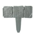 thumbnail image 5 of tasrioml Faux Stone Fence Landscape Edging Easy Installation Flower Bed Lawn Yard Weed Barrier Fence Garden Bed Boundary, 5 of 8
