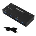 thumbnail image 1 of Moyic Conmutador VGA 4 en 1, caja convertidora de conmutador de vídeo VGA, amplificador de señal HD, adaptador divisor de refuerzo para PC, y Sistemas de cine en casa, 1 of 6