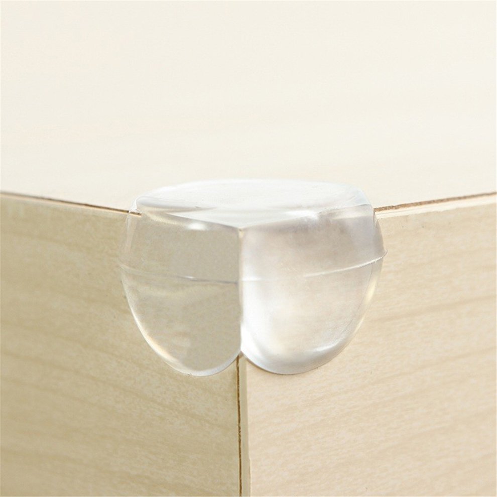 Jeir 10 PACKS Baby Glass Table Corner Protection Cover Paste Type Child