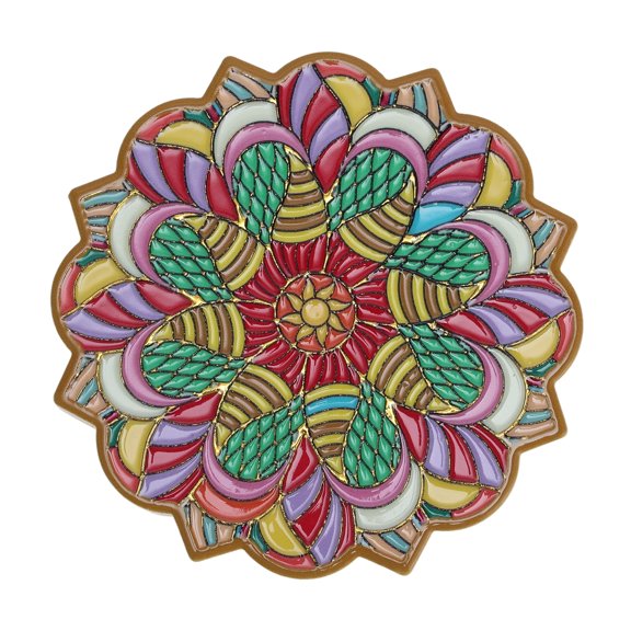 Unique Bargains Embossing Hot Stamping Drink Coaster 1 Pc [Embossing Hot Stamping A]