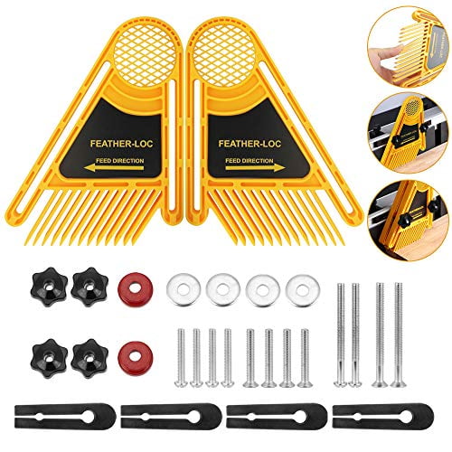 Woodworking Tools Set Saws Feather Loc Board Dual Featherboards Router Table Kit 