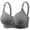 Grey, variant on Womens Bras Comfortable Front Closure Custom Sports Bra Women's Comfortable And Breathable Plus Size Bra Without Underwire
