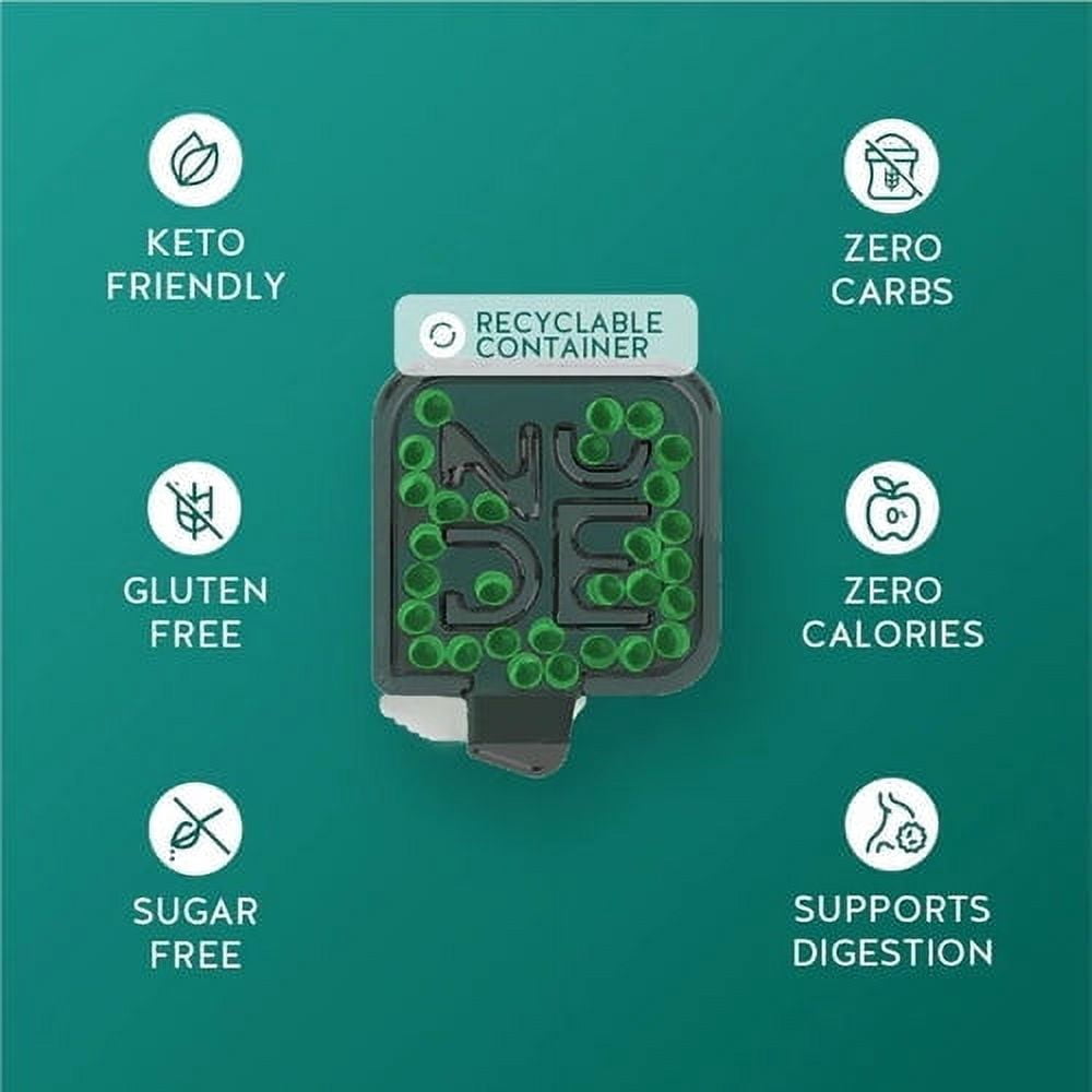NUDE 5 pack of Mints Sexy Spearmint Breath Mint 30 capsules l Gut Mints for Digestive Support + Bad Breath l Sugar-free, gluten-free, zero-calorie mints