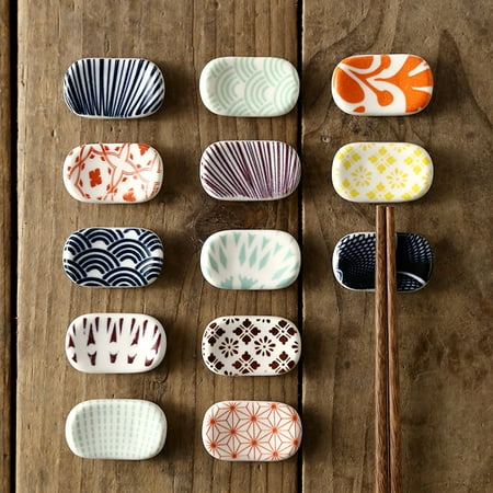 

Leaveforme Ceramic Japanese Style Chopsticks Holder Convenience Anti-slip Chopstick Rest Stands Kitchen Tool