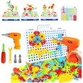 thumbnail image 1 of Electric Drill Toy with Drill & Screw Driver Tool Set, STEM Learning Toy (237 Drill Puzzles), 1 of 3