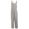 thumbnail image 6 of Women's Sleeveless Cotton Linen Overalls Rompers Baggy Wide Leg Jumpsuits Boho Jumpers Summer Outfits Pockets Bib Overalls, 6 of 6