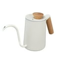 thumbnail image 2 of Stainless Steel Handle Drip Pot, Gooseneck  Drip Kettle Precise Pouring Multilayer Base Comfortable  For Induction Stove 600ml, 2 of 8