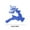 Blue, variant on SLYNSHome Christmas Tree Deer Ornament,2.3 Inch Reindeer Hanging Pendant 2D Flat Elk Figurine Sign for Holiday Car Rearview Mirror Backpacks Decoration Animal Lovers Xmas Gifts (Silver)