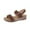 Brown, variant on AnuYalue Womens Sandals Platform: Low Sandal Summer Open Toe Wedge - Dressy Sandals Women - Comfortable Walking Orthopedic Sandals