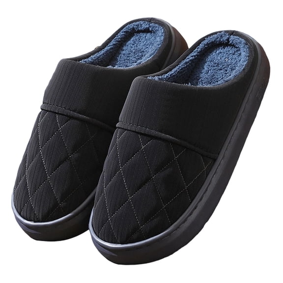 Bibifish Mens Womens House Slippers NonΓ’ΒΒ Warm Waterproof Indoor Closed Back Slippers House Slippers Plush Slippers