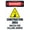 Warning Sign 3, variant on Construction Area Warning Sign 8"x12" - Construction Security Metal for Building Site Renovation Zone Business Home Outdoor Indoor Road Yard Garage