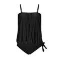 thumbnail image 4 of MKLEKYY Trajes De Baño Mujer Dos Piezas Two Piece Bandeau Tankini Swimsuits For Women Loose Fit Bathing Suits Swim Tank Top With Shorts Teen Girls, 4 of 5