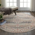 thumbnail image 6 of Nourison Vintage Kashan Persian Grey 6' x ROUND Area Rug, (6 Round), 6 of 8