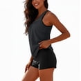 thumbnail image 7 of Womens Flowy Tankini Tops Modest Bathing Suit Loose Fit Two Piece Swimsuit Scoop Neck Swim Tops High Waisted Bottom, L, 7 of 7