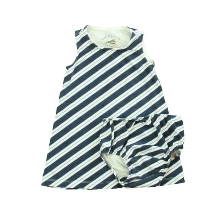 

Pre-owned Mahi Gold Girls White | Navy Dress size: 18 Months