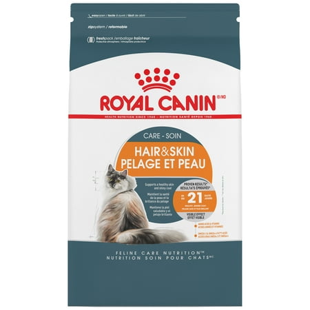 White Shorthair Cat - Royal Canin Hair & Skin Care Dry Cat Food, 3.5 lb