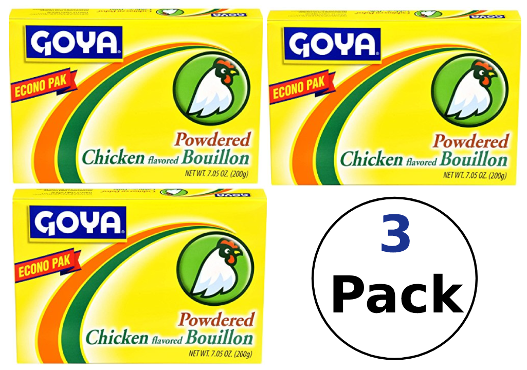 Goya Powdered Chicken Flavored Bouillon 7.05 oz. 3 pack