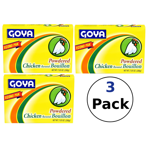 Goya Powdered Chicken Flavored Bouillon 7.05 oz. 3 pack