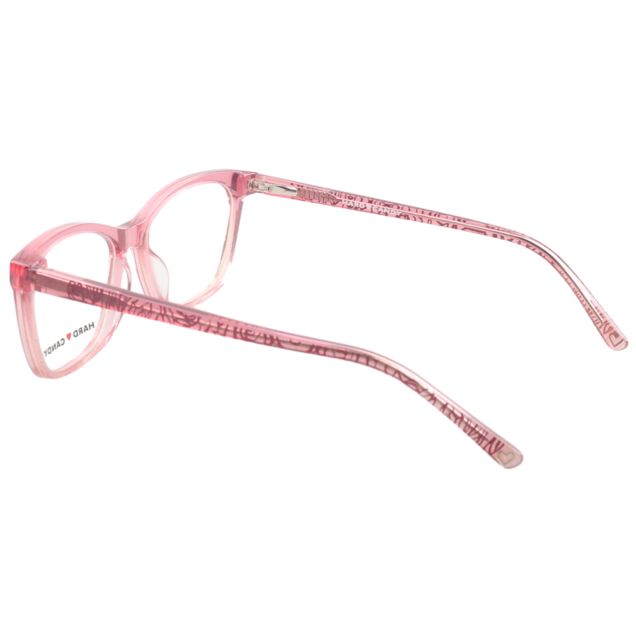 Hard Candy Bed of Roses Rx'ble Eyeglasses with Case, Glitter Pink
