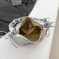 thumbnail image 4 of Bolso Hombro para Mujer Hobo Fruncido Cuero PU (Plata), 4 of 8