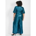 thumbnail image 2 of Avenue Women's Plus Size Nada Sequin  Sleeve Jumpsuit, 2 of 2