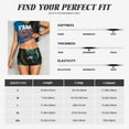 thumbnail image 3 of KLL Realistic Style Colorful Wolf A Pattern Workout Shorts for Women Scrunch Short Gym Yoga Running Sport Active Exercise Fitness Shorts, 3 of 5