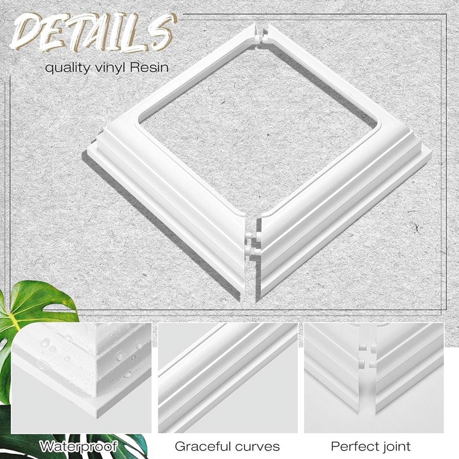 A04I 4x4 Pouces Jupe De Poteau En Vinyle-garniture De Couverture