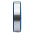 thumbnail image 2 of MJ Metals Jewelry White Tungsten Carbide Blue Plated Edges Wedding Band 6mm Ring Size 12, 2 of 5