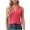 Red, variant on Tank Tops for Women Tbopshirt Summer Tops for Women,Plus Size T Shirts,Women's Sleeveless Solid Color Basics Crewneck Casual Top Pullover T-shirt,Short Sleeve Blouses