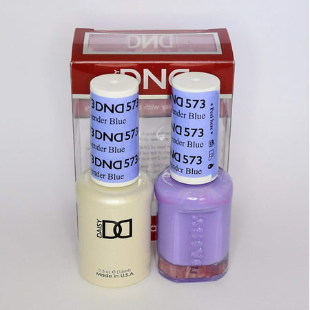 Daisy Duo Soak off Gel and Matching Nail Polish - 2016 Collection + Buy 2 colors get 1 FREE airbrush Stencil - (573 - LAVENDER BLUE) By