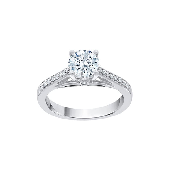 KATARINA Diamond Engagement Ring in 10K White Gold (1 1/8 cttw, I-J, I1-I2) (Size-9.5)
