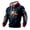 V#Navy, variant on 4th of July Sweatshirt Men 250 Anniversary USA Flag Print Hoodie Casual Long Sleeve Drawstring Waffle Pullover with Pocket