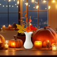 thumbnail image 5 of Fall Decor for Indoor, Autume Thanksgiving Home Holiday Decoration, Artificial Orange Pumpkin Berry Maple Leaf Floral Stems Branches Decoration for Harvest Vase Arrangement(Orange2,16.5" H ), 5 of 5