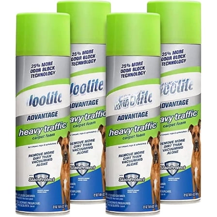 Woolite Advantage Heavy Traffic Carpet Foam 4 Pack