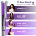 thumbnail image 6 of NEXPURE New Upgrade Ionic Flat Iron , Fast Heating Professional Salon 2-in-1 Ceramic Hair Straightener and Curler,Dual Voltage for Travel, 6 of 10