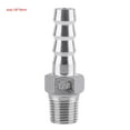 thumbnail image 3 of Cergrey Acier Inoxydable SS304 Filetage Mâle Raccord de Tuyau de Barbillon Connecteur de Queue BSP 1/8 3/4, Adaptateur de Barbillon, Raccord Adaptateur de Tuyau, 3 of 3