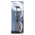 thumbnail image 2 of (2 pack) Equate Unisex Full Rim Reading Glasses, Plastic Lens, Black/Clear, with Case, +3.25 Magnification, 2 of 11