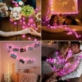 thumbnail image 3 of Cadena de luces LED EXF de 3 m con forma de corazón rosa, batería operativa, resistente al agua, 3 of 5
