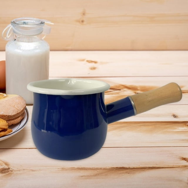 17oz Mini Sauce Pan Nonstick Sauce Pan for Heating Milk Coffee Melting Butter Blue